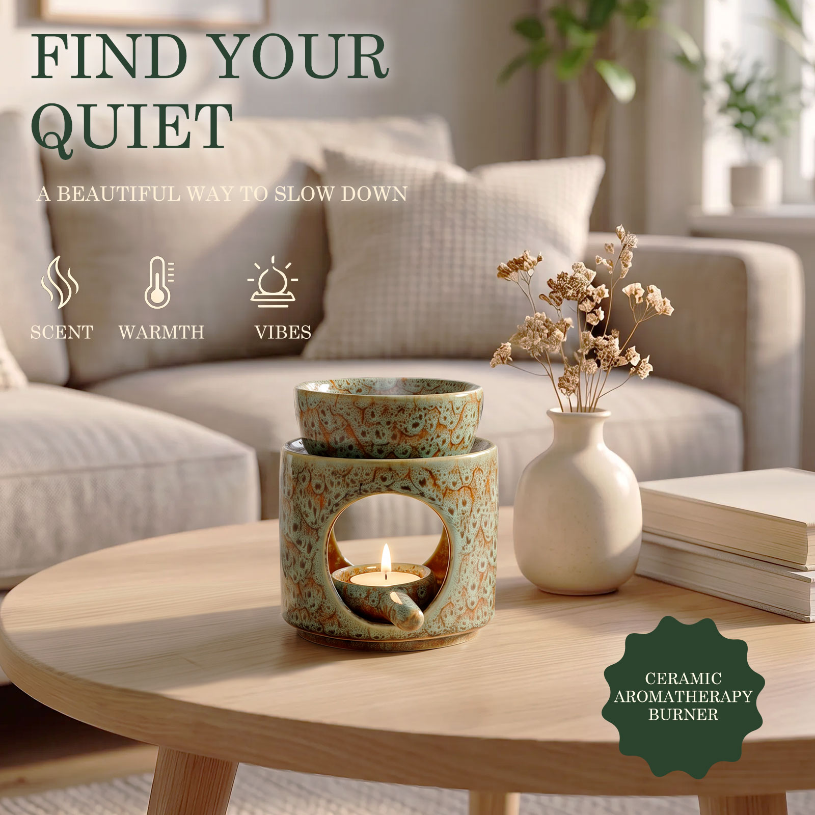 Porte-bougie chauffant, lampe  - Home Fragrance Oils For Oil Burners avis et prix